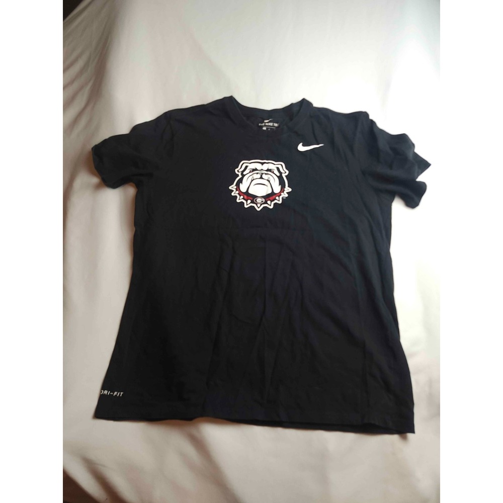Georgia Bulldogs UGA T-Shirt Mens L Black Nike Athleisure Collegiate Sportswear